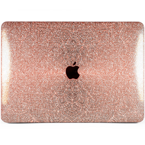 Lex Altern MacBook Glitter Case Mandala Print