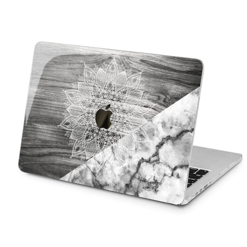 Lex Altern Lex Altern Gray Mandala Case for your Laptop Apple Macbook.
