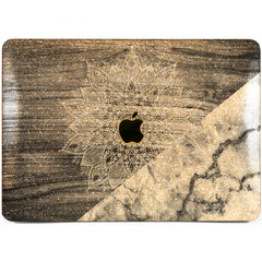 Lex Altern MacBook Glitter Case Gray Mandala