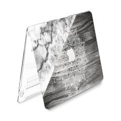 Lex Altern Hard Plastic MacBook Case Gray Mandala
