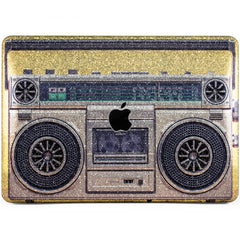 Lex Altern MacBook Glitter Case Retro Tape-Recorder