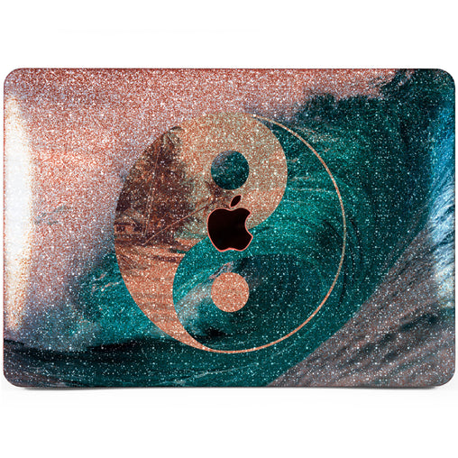 Lex Altern MacBook Glitter Case Ying Yang Wave