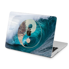 Lex Altern Lex Altern Ying Yang Wave Case for your Laptop Apple Macbook.