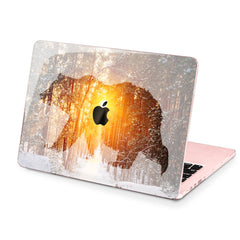 Lex Altern Hard Plastic MacBook Case Forest Bear