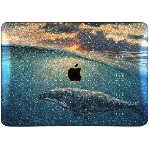 Lex Altern MacBook Glitter Case Swimming Whale