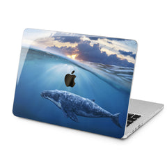 Lex Altern Lex Altern Swimming Whale Case for your Laptop Apple Macbook.