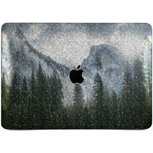 Lex Altern MacBook Glitter Case Foggy Mountains