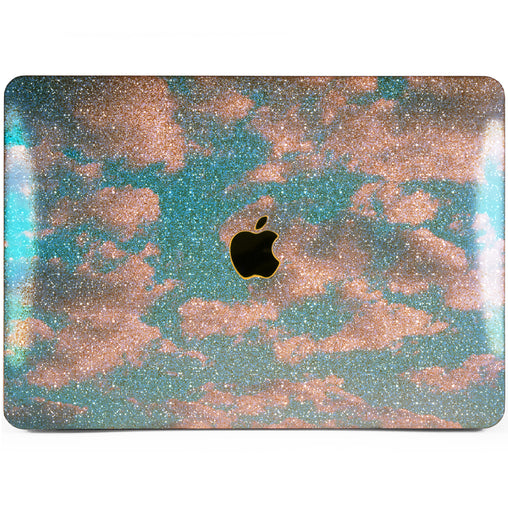 Lex Altern MacBook Glitter Case Black & White Whale