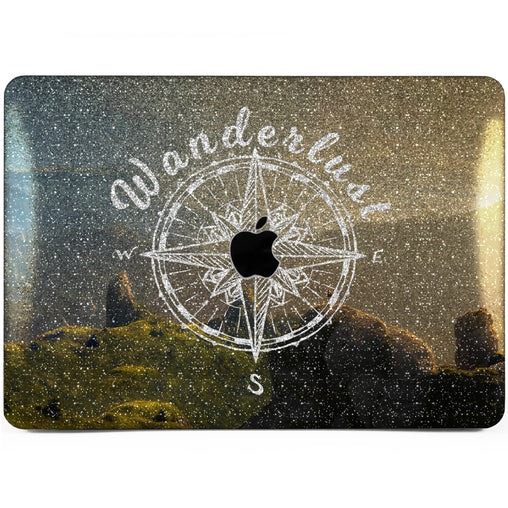 Lex Altern MacBook Glitter Case Wanderlust Compass