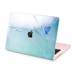 Lex Altern Hard Plastic MacBook Case Blue Butterfly