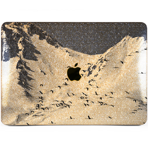 Lex Altern MacBook Glitter Case Snowy Mountain
