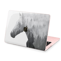 Lex Altern Hard Plastic MacBook Case Foggy Horse