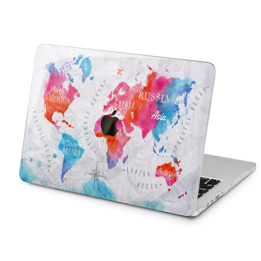 Lex Altern Lex Altern Travelling Map Case for your Laptop Apple Macbook.