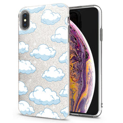 Lex Altern iPhone Glitter Case Clouds Pattern