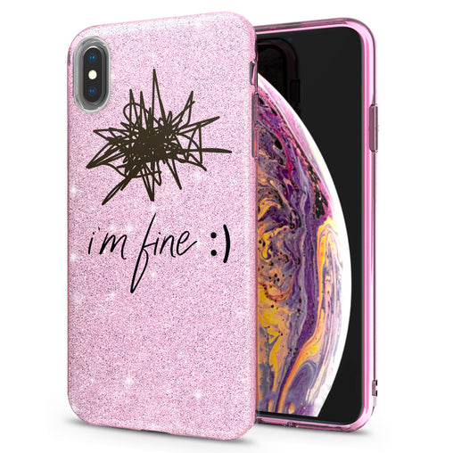 Lex Altern iPhone Glitter Case Thoughts Quote