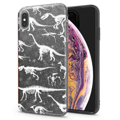 Lex Altern iPhone Glitter Case Dinosaur Skeleton