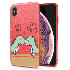 Lex Altern iPhone Glitter Case Love Dinosaurus
