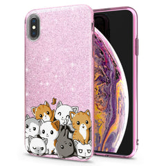 Lex Altern iPhone Glitter Case Kawaii Cats