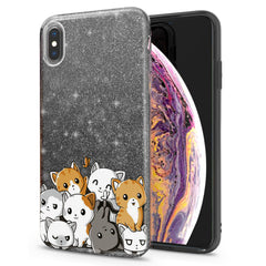 Lex Altern iPhone Glitter Case Kawaii Cats