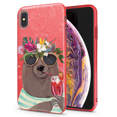 Lex Altern iPhone Glitter Case Summer Bear