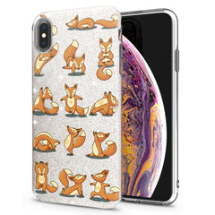 Lex Altern iPhone Glitter Case Yoga Fox
