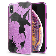 Lex Altern iPhone Glitter Case Black Dragon