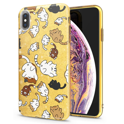 Lex Altern iPhone Glitter Case Adorable Cats