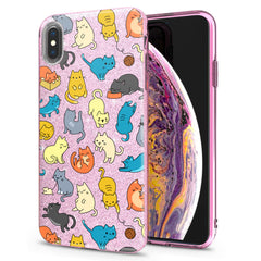 Lex Altern iPhone Glitter Case Colorful Cats