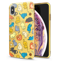 Lex Altern iPhone Glitter Case Colorful Cats