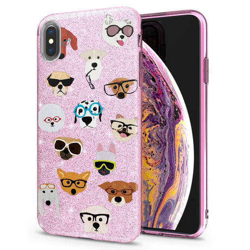 Lex Altern iPhone Glitter Case Fashion Dogs