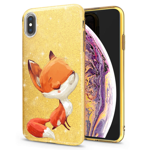 Lex Altern iPhone Glitter Case Funny Baby Fox