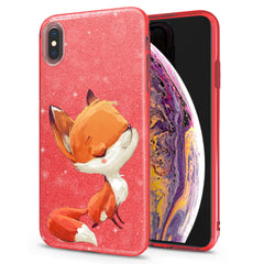 Lex Altern iPhone Glitter Case Funny Baby Fox