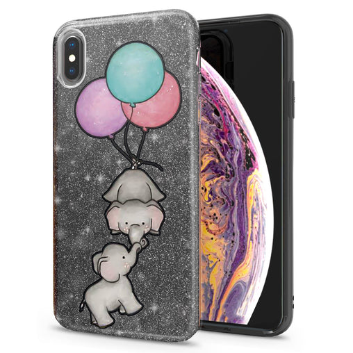 Lex Altern iPhone Glitter Case Baby Elephants