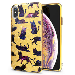 Lex Altern iPhone Glitter Case Galaxy Cats