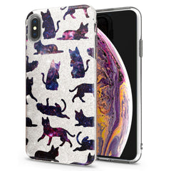 Lex Altern iPhone Glitter Case Galaxy Cats