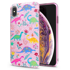 Lex Altern iPhone Glitter Case Colored Dinosaurs