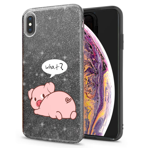 Lex Altern iPhone Glitter Case Pink Piglet