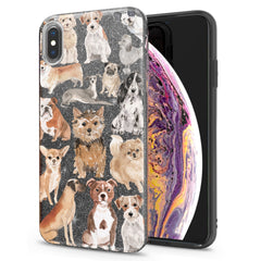 Lex Altern iPhone Glitter Case Cute Dogs
