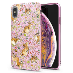 Lex Altern iPhone Glitter Case Floral Bunny