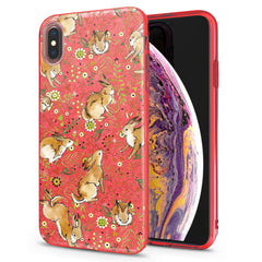 Lex Altern iPhone Glitter Case Floral Bunny