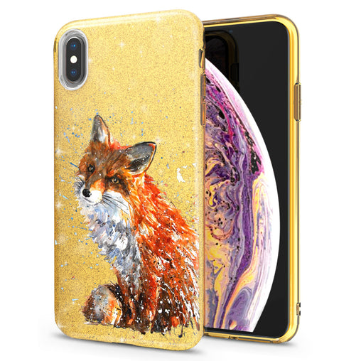 Lex Altern iPhone Glitter Case Painted Fox Theme