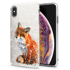 Lex Altern iPhone Glitter Case Painted Fox Theme