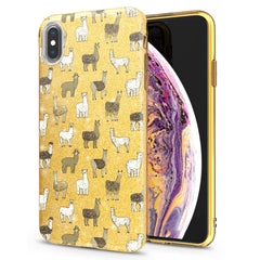Lex Altern iPhone Glitter Case Alpaca Pattern