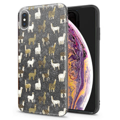 Lex Altern iPhone Glitter Case Alpaca Pattern