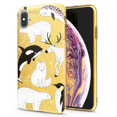 Lex Altern iPhone Glitter Case Polar Animals