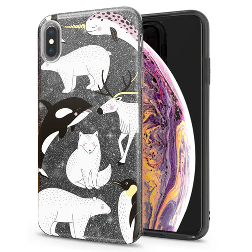 Lex Altern iPhone Glitter Case Polar Animals