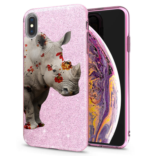 Lex Altern iPhone Glitter Case Watercolor Rhino