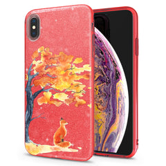 Lex Altern iPhone Glitter Case Watercolor Fox