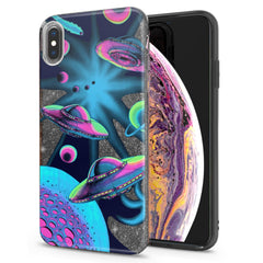Lex Altern iPhone Glitter Case Purple UFO