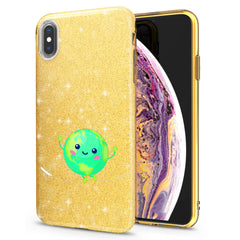 Lex Altern iPhone Glitter Case Cute Blue Earth